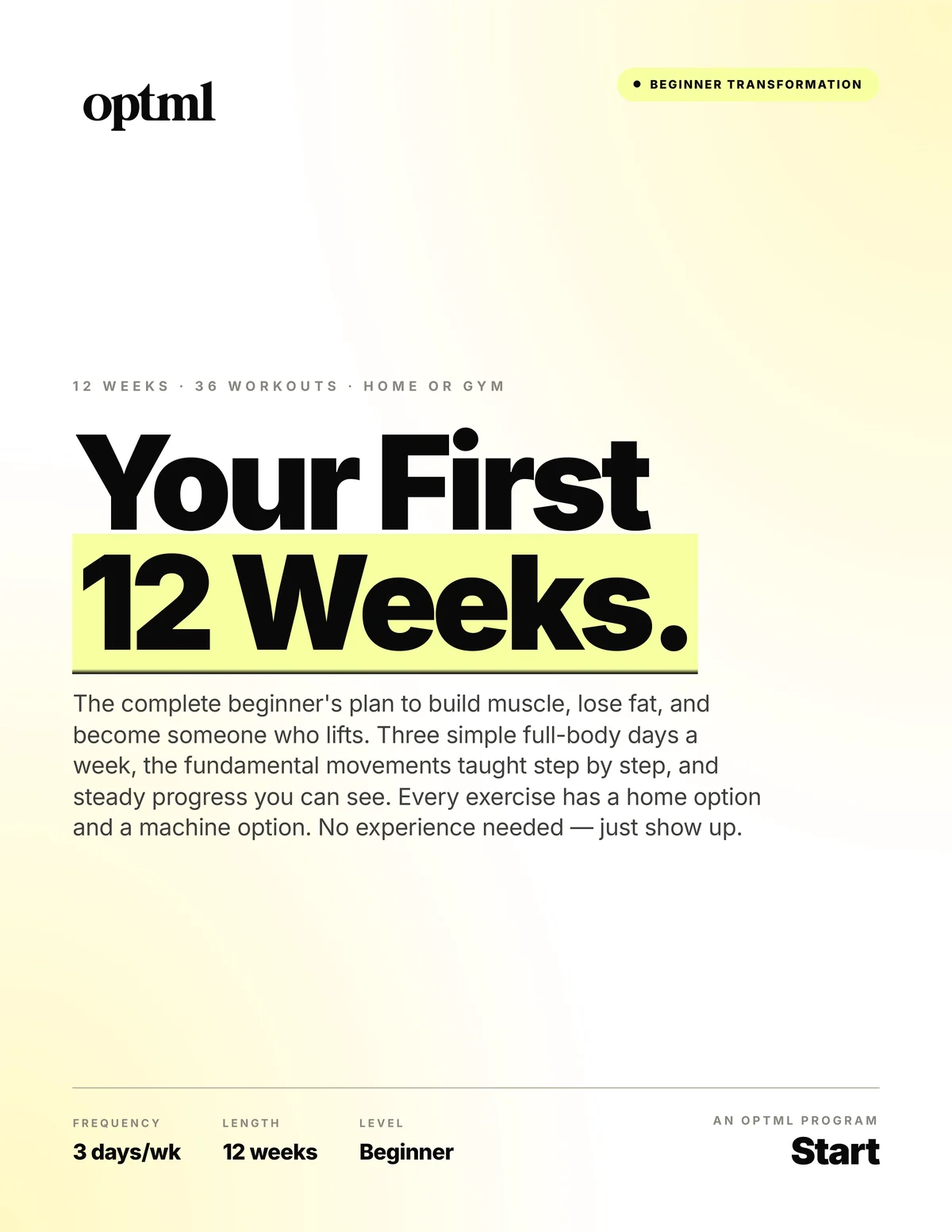 Your First 12 Weeks
