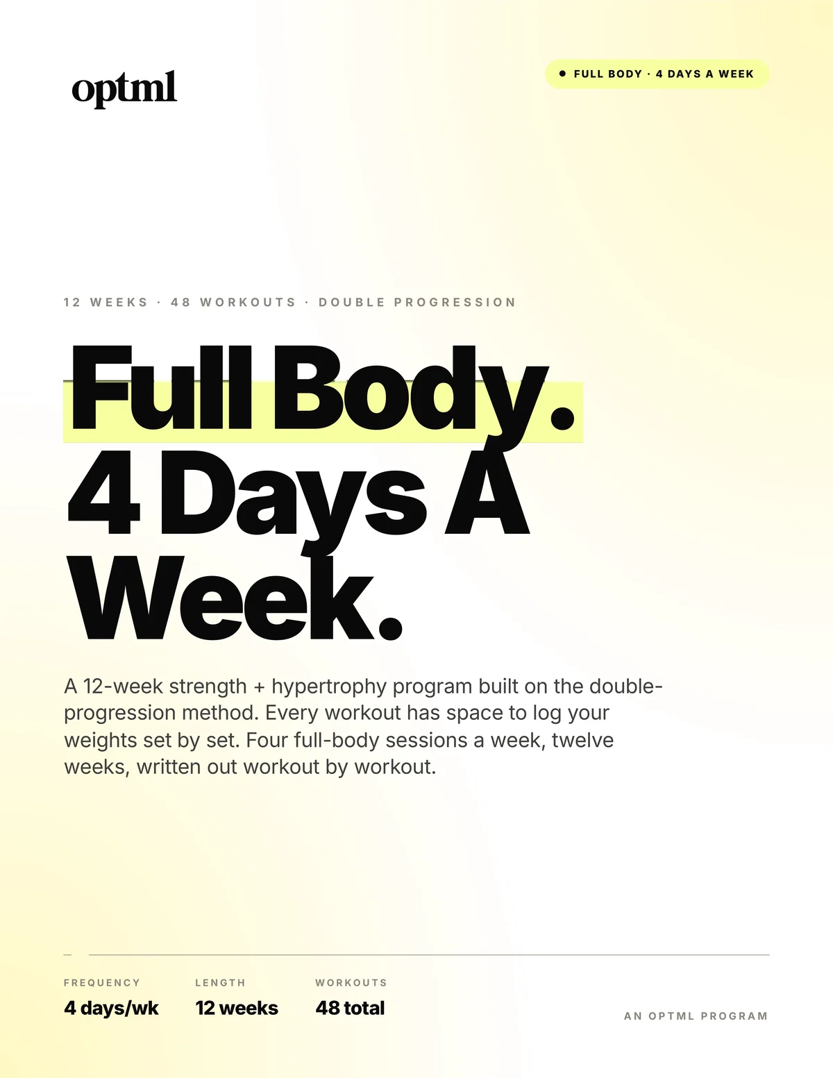 Full Body — 4 Day