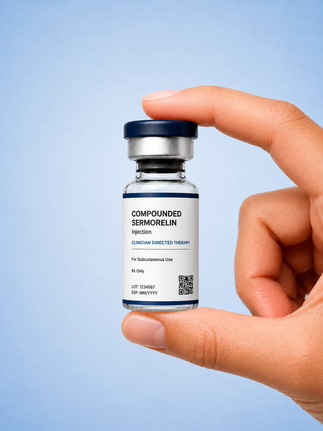 OPTML compounded sermorelin vial