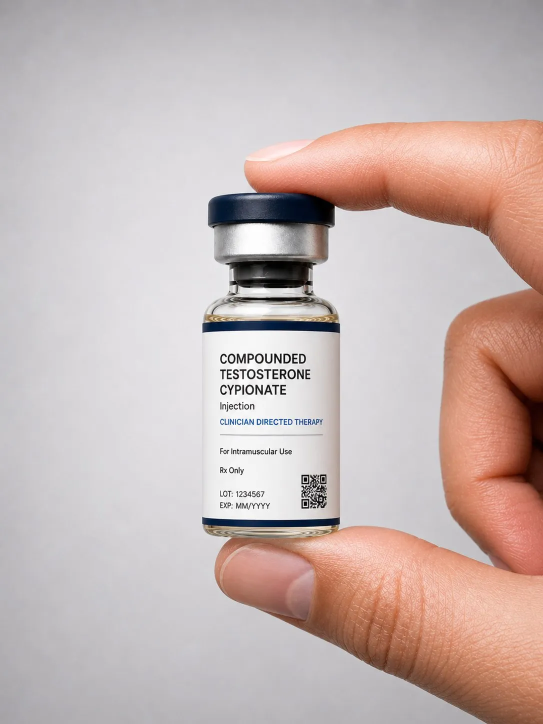 OPTML pharmaceutical-grade testosterone cypionate vial